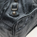 BALENCIAGA The City Hand Bag Leather 2way Black 115748 Auth 197343SAM-18