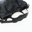 BALENCIAGA The City Hand Bag Leather 2way Black 115748 Auth 197344M-9