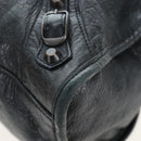 BALENCIAGA The City Hand Bag Leather 2way Black 115748 Auth 197344M-17