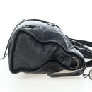 BALENCIAGA The City Hand Bag Leather 2way Black 115748 Auth 197344M-4