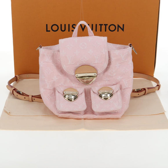 LOUIS VUITTON Monogram Denim Venice Backpack Pink M13031 LV Auth 197345SM
