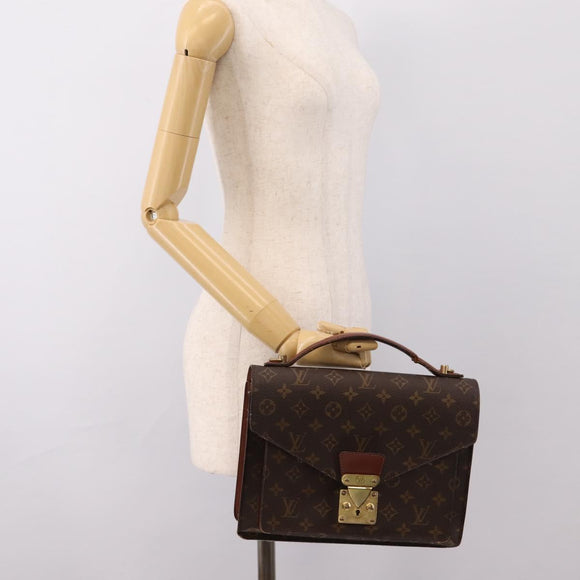 LOUIS VUITTON Monogram Monceau 28 Hand Bag M51185 LV Auth 197441