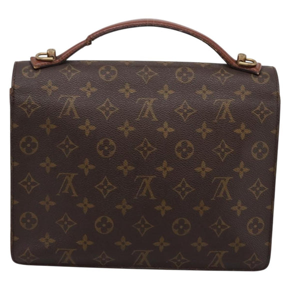 LOUIS VUITTON Monogram Monceau 28 Hand Bag M51185 LV Auth 197441