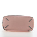 LOEWE Puzzle Bag Medium Bag Leather 2way Pink Silver Auth 197442A-5
