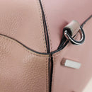 LOEWE Puzzle Bag Medium Bag Leather 2way Pink Silver Auth 197442A-19