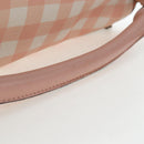 LOEWE Puzzle Bag Medium Bag Leather 2way Pink Silver Auth 197442A-7