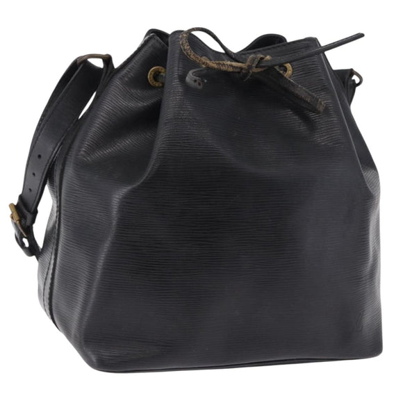 LOUIS VUITTON Epi Petit Noe Shoulder Bag Black M44102 LV Auth 197443