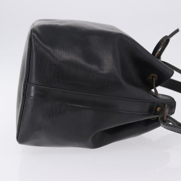 LOUIS VUITTON Epi Petit Noe Shoulder Bag Black M44102 LV Auth 197443