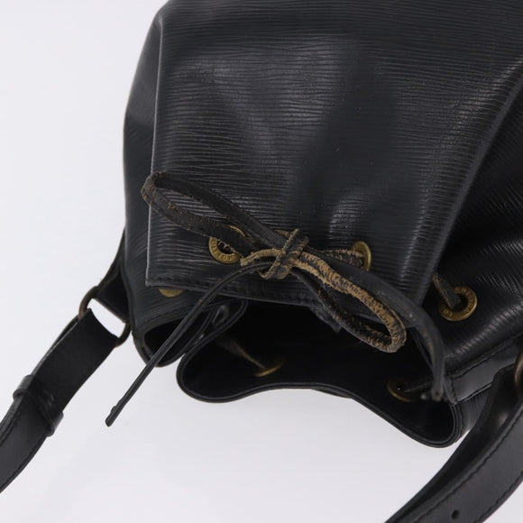 LOUIS VUITTON Epi Petit Noe Shoulder Bag Black M44102 LV Auth 197443