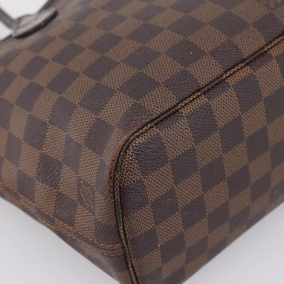 LOUIS VUITTON Damier Ebene Neverfull PM Tote Bag N51109 LV Auth 197447
