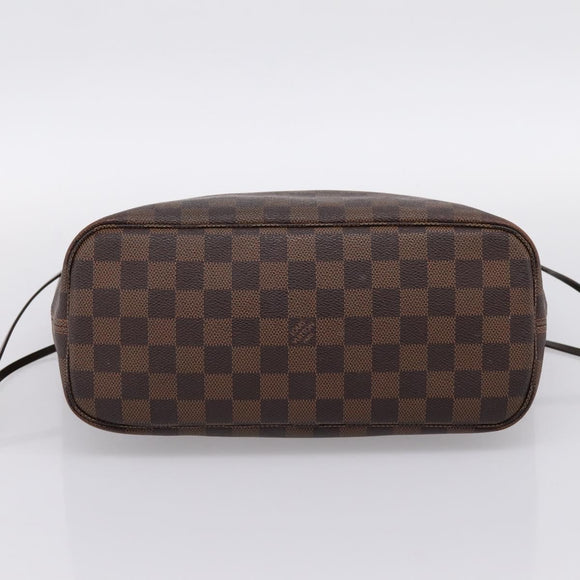 LOUIS VUITTON Damier Ebene Neverfull PM Tote Bag N51109 LV Auth 197447