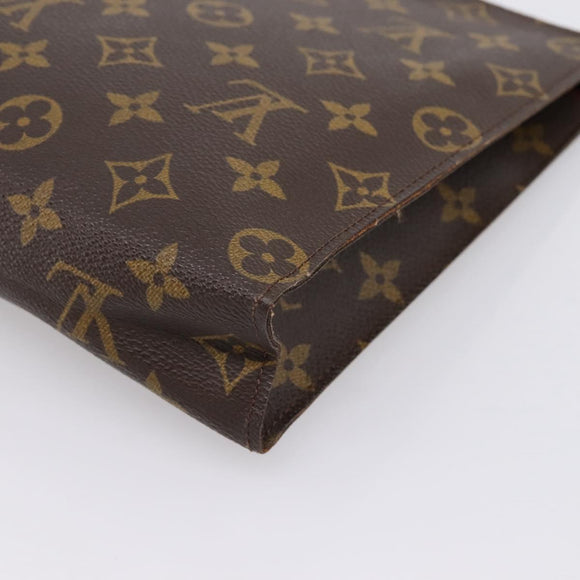 LOUIS VUITTON Monogram Poche Toilette 26 Pouch M47542 LV Auth 197449