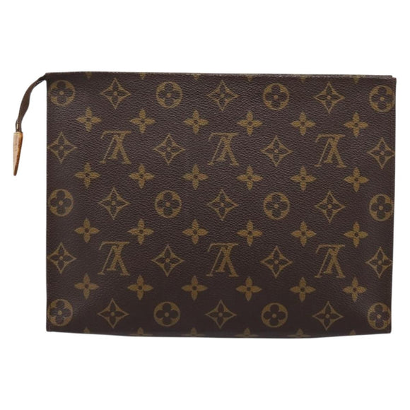 LOUIS VUITTON Monogram Poche Toilette 26 Pouch M47542 LV Auth 197449