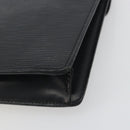 LOUIS VUITTON Epi Serie Dragonne Clutch Bag Black Noir M52612 LV Auth 197453-16