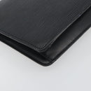 LOUIS VUITTON Epi Serie Dragonne Clutch Bag Black Noir M52612 LV Auth 197453-7