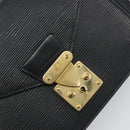 LOUIS VUITTON Epi Serie Dragonne Clutch Bag Black Noir M52612 LV Auth 197453-17
