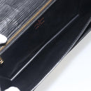 LOUIS VUITTON Epi Serie Dragonne Clutch Bag Black Noir M52612 LV Auth 197453-10