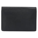 LOUIS VUITTON Epi Serie Dragonne Clutch Bag Black Noir M52612 LV Auth 197453-2