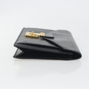 LOUIS VUITTON Epi Serie Dragonne Clutch Bag Black Noir M52612 LV Auth 197453-3