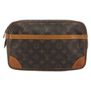 LOUIS VUITTON Monogram Compiegne 28 Clutch Bag M51845 LV Auth 197454-13
