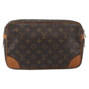 LOUIS VUITTON Monogram Compiegne 28 Clutch Bag M51845 LV Auth 197454-2