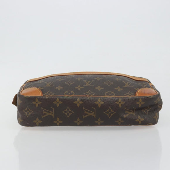 LOUIS VUITTON Monogram Compiegne 28 Clutch Bag M51845 LV Auth 197454
