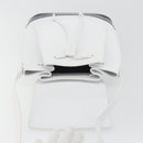 Salvatore Ferragamo Backpack Leather White Gold Auth 197455-14