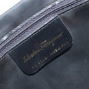 Salvatore Ferragamo Backpack Leather White Gold Auth 197455-17