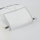 Salvatore Ferragamo Backpack Leather White Gold Auth 197455-6