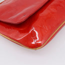 LOUIS VUITTON Monogram Vernis Thompson Street Bag Red Rouge M91094 Auth 197460-16