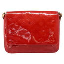 LOUIS VUITTON Monogram Vernis Thompson Street Bag Red Rouge M91094 Auth 197460-13