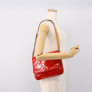 LOUIS VUITTON Monogram Vernis Thompson Street Bag Red Rouge M91094 Auth 197460-24