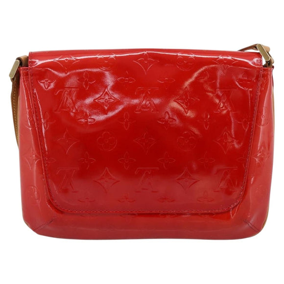 LOUIS VUITTON Monogram Vernis Thompson Street Bag Red Rouge M91094 Auth 197460