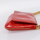 LOUIS VUITTON Monogram Vernis Thompson Street Bag Red Rouge M91094 Auth 197460-4