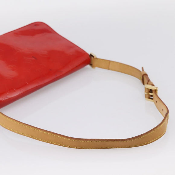 LOUIS VUITTON Monogram Vernis Thompson Street Bag Red Rouge M91094 Auth 197460
