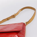 LOUIS VUITTON Monogram Vernis Thompson Street Bag Red Rouge M91094 Auth 197460-14