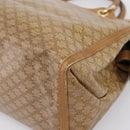 CELINE Macadam Canvas Hand Bag PVC Beige Gold Auth 197461-15