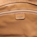 CELINE Macadam Canvas Hand Bag PVC Beige Gold Auth 197461-17
