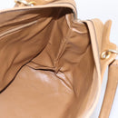 CELINE Macadam Canvas Hand Bag PVC Beige Gold Auth 197461-18