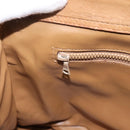 CELINE Macadam Canvas Hand Bag PVC Beige Gold Auth 197461-20
