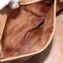 CELINE Macadam Canvas Hand Bag PVC Beige Gold Auth 197461-21