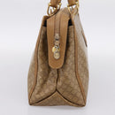 CELINE Macadam Canvas Hand Bag PVC Beige Gold Auth 197461-3