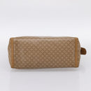 CELINE Macadam Canvas Hand Bag PVC Beige Gold Auth 197461-5