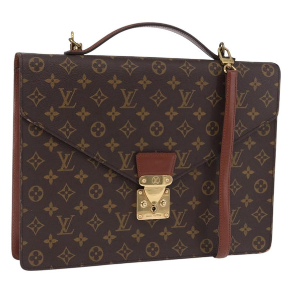 LOUIS VUITTON Monogram Porte Documents Bandouliere Bag M53338 LV Auth 197463A