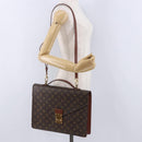 LOUIS VUITTON Monogram Porte Documents Bandouliere Bag M53338 LV Auth 197463A-28