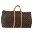 LOUIS VUITTON Monogram Keepall 60 Boston Bag M41422 LV Auth 197464A-1