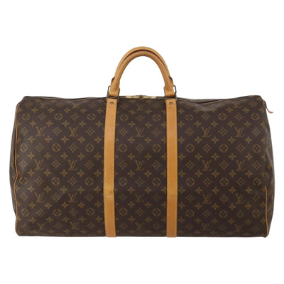 LOUIS VUITTON Monogram Keepall 60 Boston Bag M41422 LV Auth 197464A - 0