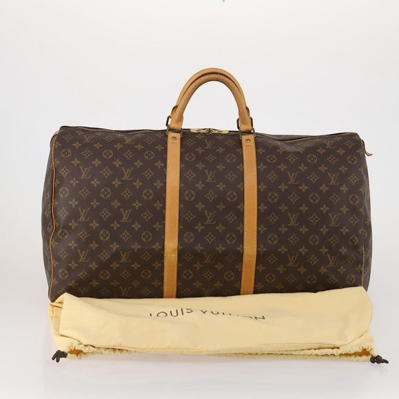 LOUIS VUITTON Monogram Keepall 60 Boston Bag M41422 LV Auth 197464A