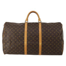LOUIS VUITTON Monogram Keepall 60 Boston Bag M41422 LV Auth 197464A-3