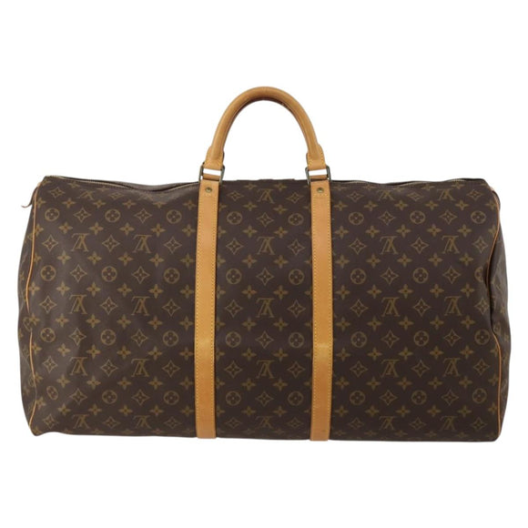 LOUIS VUITTON Monogram Keepall 60 Boston Bag M41422 LV Auth 197464A